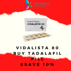 Vidalista 80 - Best Tadalafil Pill For ED